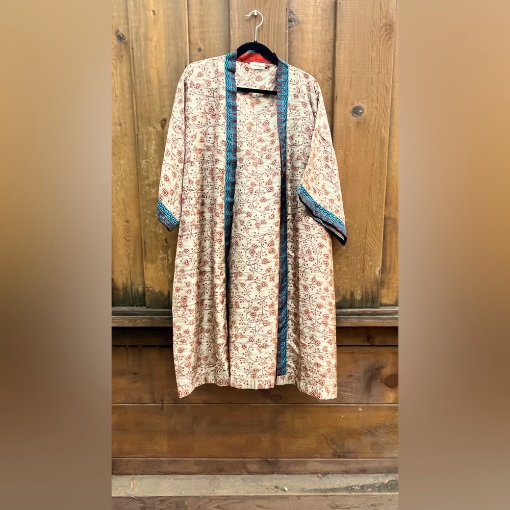 Gypsy Boho Sari Duster OOAK